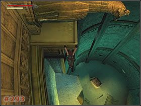 Przeskocz na nią z rozbiegu, chwytając się jej rękoma, jeśli zajdzie taka potrzeba - [Misja 14] Tomb of Ancients | Tomb Raider The Angel of Darkness - Tomb Raider: The Angel of Darkness - poradnik do gry