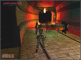 Jeśli nie wybierzesz dźwigni z prawej, pozostałe uruchomią zapadnie i spadniesz w dół - [Misja 15] Hall of Seasons - przejścia do czterech sal i okrągła sala (cz.2) - Tomb Raider: The Angel of Darkness - poradnik do gry