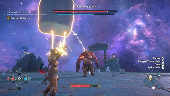Wykorzystuj głównie bloki, aby jak najszybciej poradzić sobie z bossem - Immortals Fenyx Rising: Mikrus Uroczy - boss, jak pokonać? - Immortals Fenyx Rising - poradnik do gry