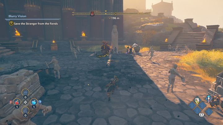 Spróbuj zakraść się do nich, aby wykonać skryty atak - Immortals Fenyx Rising: Zamglony wzrok - solucja, opis przejścia - Immortals Fenyx Rising - poradnik do gry