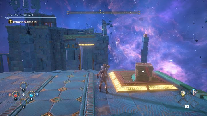 Idąc dalej, po lewej stronie znajduje się owoc, który odnowi twoje zdrowie - Immortals Fenyx Rising: Zamglony wzrok - solucja, opis przejścia - Immortals Fenyx Rising - poradnik do gry