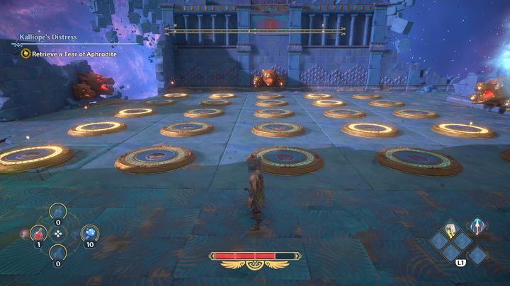 Ostatecznie tak to powinno wyglądać (patrz na podświetlone przełączniki) - Immortals Fenyx Rising: Wielka szkoda - solucja, opis przejścia - Immortals Fenyx Rising - poradnik do gry
