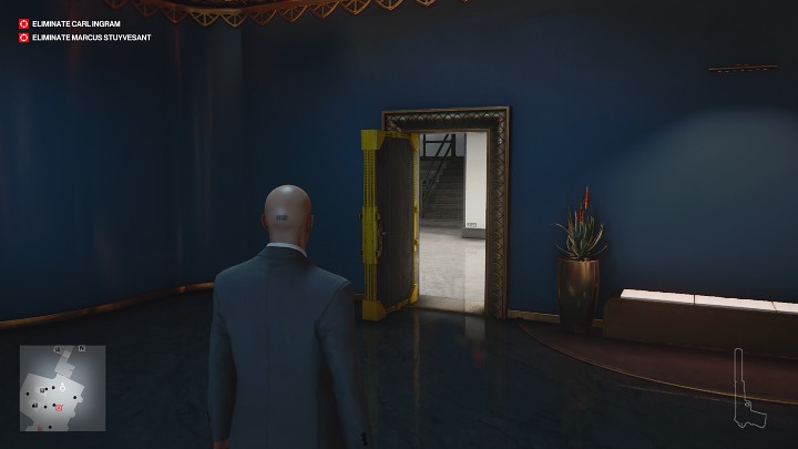 Skrót 1: Drzwi Atrium (Shortcut: Atrium Lobby Door) - Hitman 3: On Top of the World, Dubaj - mapa, informacje o misji - Hitman 3 - poradnik, solucja