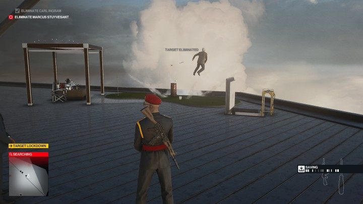 Po chwili na miejscu zjawi się cel wraz ze swoją ochroną, która nie zwróci na Ciebie uwagi - Hitman 3: Carl Ingram - jak zabić? Dubaj, solucja - Hitman 3 - poradnik, solucja