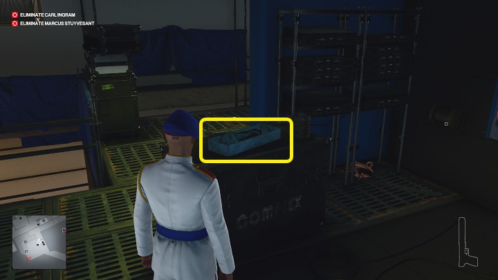 Na platformie będzie kilku pracowników i wiele elektronicznego sprzętu - Hitman 3: Marcus Stuyvesant - jak zabić? Dubaj, solucja, opis przejścia - Hitman 3 - poradnik, solucja