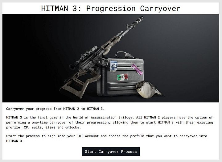 Krok 1 - Otwórz w przeglądarce internetowej stronę https://profile - Hitman 3: Przeniesienie postępów z Hitman 1 i Hitman 2 - Hitman 3 - poradnik, solucja