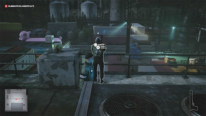 Podczas przechodzenia misji po raz pierwszy Agenta Greena trzeba pozbyć się osobiście docierając na dach klubu (punkt 32 na mapie) - Hitman 3: Agent Green - jak zabić? (The Scout) - Berlin, solucja - Hitman 3 - poradnik, solucja