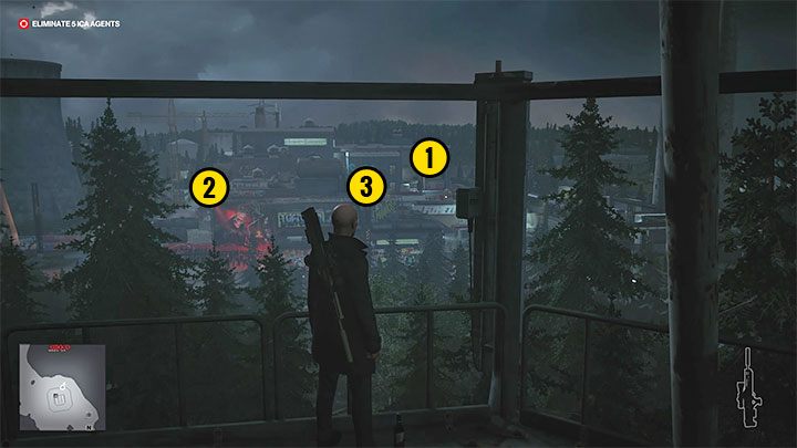 Zapisz stan gry, bo bardzo łatwo będzie spudłować i zaalarmować atakowanych agentów - Hitman 3: Agenci ICA - inne unikalne zabójstwa, Berlin, solucja - Hitman 3 - poradnik, solucja