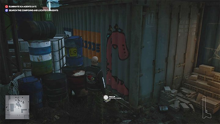 Trutka na szczury jest w obszarze obok baru Juice, w którym przebywa dostawca żywności (punkt 23 na mapie) - Hitman 3: Trucizna - jak zdobyć? - Hitman 3 - poradnik, solucja