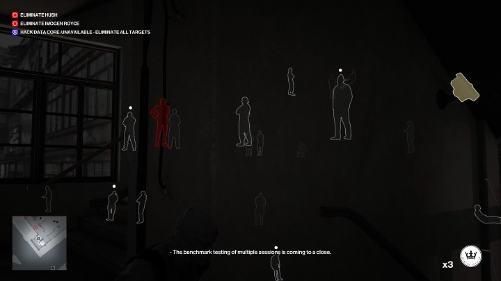 Włącz Instynkt, by sprawdzić, czy droga jest czysta - Hitman 3: Imogen Royce - jak zabić? Chongqing, Chiny, solucja - Hitman 3 - poradnik, solucja
