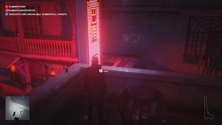 Wejdź klatką schodową na dach budynku - Hitman 3: Imogen Royce - jak zabić? Chongqing, Chiny, solucja - Hitman 3 - poradnik, solucja