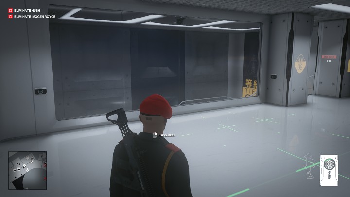 Na każdym piętrze ośrodka badawczego ICA zainstalowano kilka kamer - Hitman 3: Aparat, Chongqing - gdzie i jak używać? - Hitman 3 - poradnik, solucja