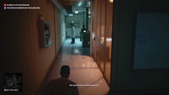W dalszej części korytarza spotkasz dwóch pracowników - Hitman 3: Arthur Edwards - jak zabić? Carpathian Mountains, solucja - Hitman 3 - poradnik, solucja