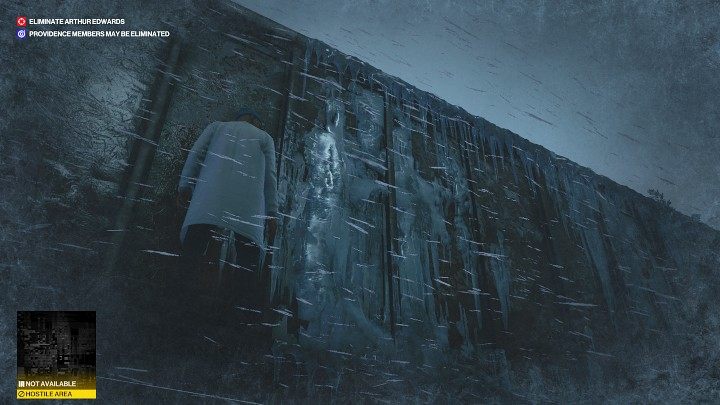 Trzymając się ściany wagonu kolejowego, przesuwaj się w stronę następnego wagonu - Hitman 3: Arthur Edwards - jak zabić? Carpathian Mountains, solucja - Hitman 3 - poradnik, solucja
