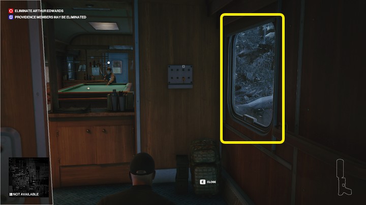 W wagonie z bilardem wyjdź na zewnątrz przez okno po prawej stronie - Hitman 3: Arthur Edwards - jak zabić? Carpathian Mountains, solucja - Hitman 3 - poradnik, solucja