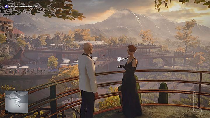 Diana Burnwood jest obecna w Mendozie od samego początku misji i pozostanie na niej już do jej zakończenia - Hitman 3: Spotkanie z Dianą Burnwood - solucja, opis przejścia - Hitman 3 - poradnik, solucja