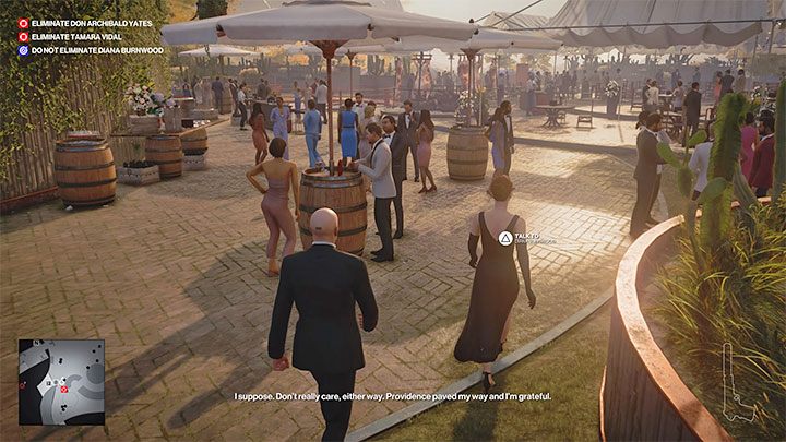 Do Diany musisz zagadać jeszcze dwa razy - Hitman 3: Tamara Vidal - jak zabić? Mendoza, solucja, opis przejścia - Hitman 3 - poradnik, solucja