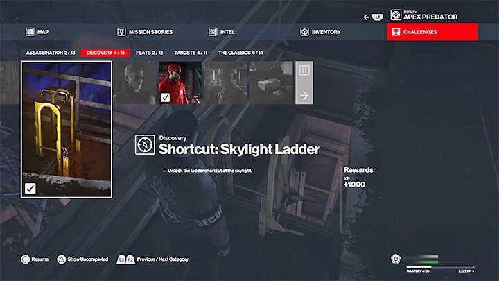 O istnieniu skrótów możesz się dowiadywać dzięki przeglądaniu wyzwań - Hitman 3: Trofea/osiągnięcia - lista, podstawowa zawartość - Hitman 3 - poradnik, solucja