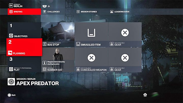 Ważną cechą tego etapu jest to, że podczas przechodzenia misji po raz pierwszy Agent 47 pozbawiony jest wszystkich elementów ekwipunku - Hitman 3: Apex Predator, Berlin - mapa, informacje o misji - Hitman 3 - poradnik, solucja