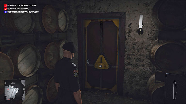 Skrót 3: Drzwi w piwnicy (Cellar Door) - Hitman 3: The Farewell, Mendoza - mapa, informacje o misji - Hitman 3 - poradnik, solucja