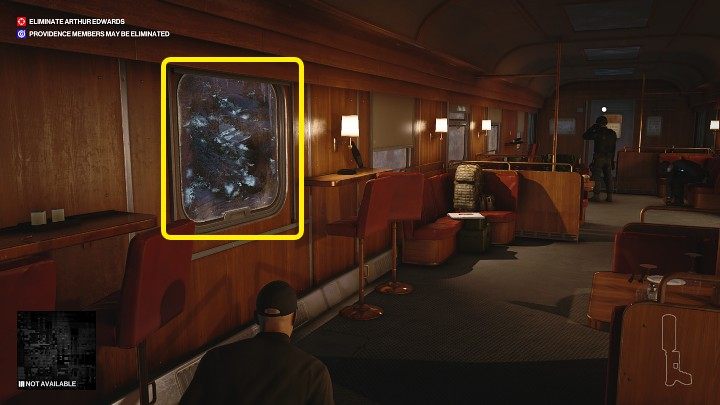 Gdy tylko strażnik nie będzie patrzył w Twoją stronę, przejdź przez okno po lewej - Hitman 3: Bullet Train - jak odblokować trofeum/osiągnięcie? - Hitman 3 - poradnik, solucja