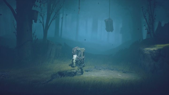 Aby przedostać się dalej musisz zepchnąć pułapkę na niższy teren - Little Nightmares 2: Droga przez las - solucja, opis przejścia - Little Nightmares 2 - poradnik do gry