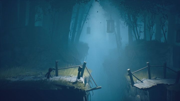 Przed tobą kolejny zniszczony most i tym razem - nie skacz w przepaść - Little Nightmares 2: Ucieczka przed myśliwym - solucja, opis przejścia - Little Nightmares 2 - poradnik do gry