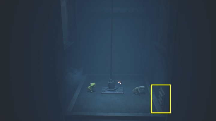 Gdy wskoczysz na windę zacznie ona wydawać z siebie dziwne dźwięki - Little Nightmares 2: Pierwsze piętro - solucja, opis przejścia - Little Nightmares 2 - poradnik do gry
