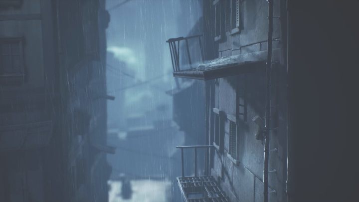 Gdy skończą się drabiny, skorzystaj z rynny - Little Nightmares 2: Przejście przez miasto - solucja, opis przejścia - Little Nightmares 2 - poradnik do gry