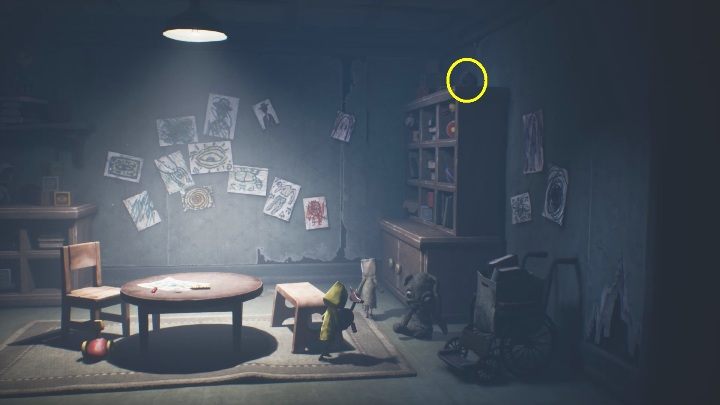 Lokalizacja: Rozdział 3, w pokoju dla dzieci - Little Nightmares 2: Czapki, rozdział 3 Szpital - lista wszystkich - Little Nightmares 2 - poradnik do gry