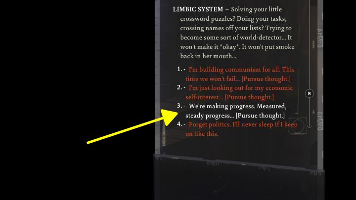 To polityczny quest związany z moralizmem - starajcie się w miarę możliwości wybierać opcje dialogowe moralistów (zalicza się do nich m - Disco Elysium: Weź na siebie la responsabilite - solucja - Disco Elysium - poradnik do gry