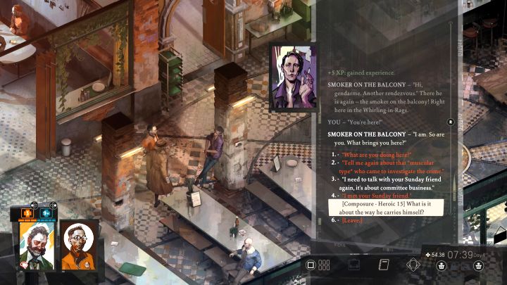 Odwiedźcie kawiarnię w Whirling-in-Rags - Disco Elysium: Weź na siebie la responsabilite - solucja - Disco Elysium - poradnik do gry