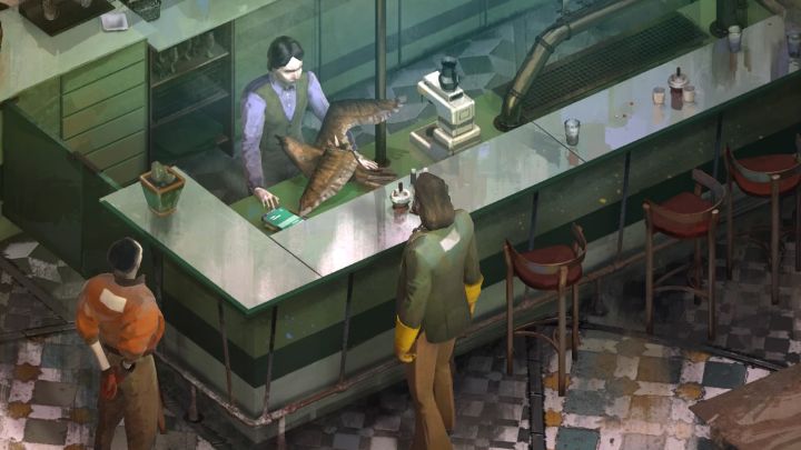 Powróćcie do kawiarni na parterze hostelu, by porozmawiać z Gartem o ostatnich odkryciach - Disco Elysium: Zgubiony hostel? - solucja - Disco Elysium - poradnik do gry