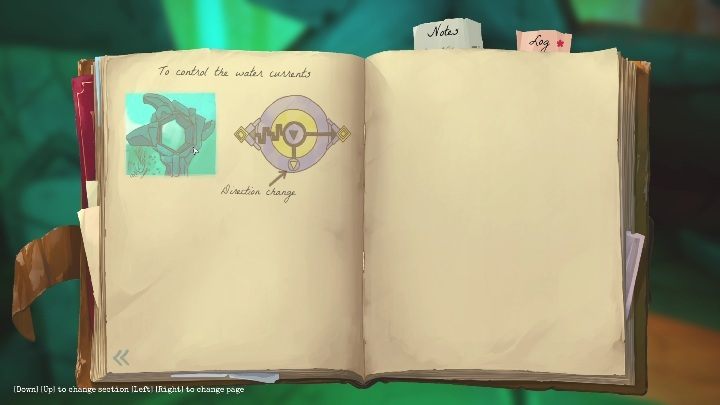 Ten symbol znajdziecie na pierwszej zagadce znajdującej się pod wodą - Call of the Sea: Rozdział 5, Zatopione - notatki - Call of the Sea - poradnik do gry