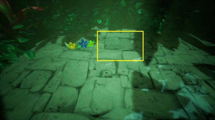 Przy kilku kwiatach jest luźny kamień - Call of the Sea: Rozdział 1, 74 mile na wschód od Otaheité - solucja - Call of the Sea - poradnik do gry