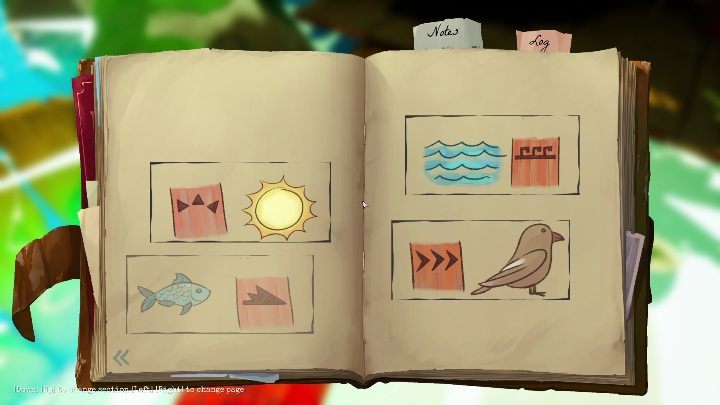 W ten sposób w dzienniku znajdzie się symbol ryb - Call of the Sea: Mechanizm mostu - zagadka, rozdział 1 - Call of the Sea - poradnik do gry