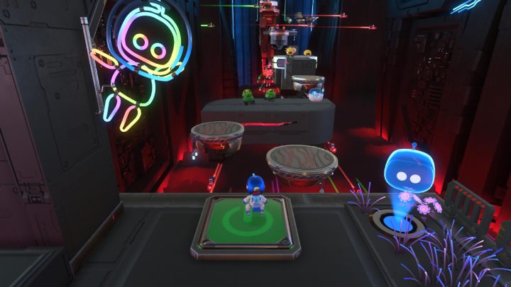 Zeskocz w dół do punktu kontrolnego - Astros Playroom: Turbo-trasa - solucja, opis przejścia - Astros Playroom - poradnik do gry