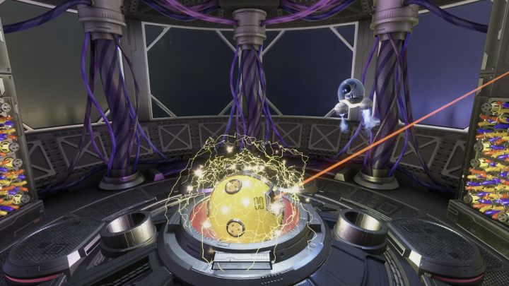 Wróg będzie celował w ciebie czerwoną wiązką - Astros Playroom: Orbital przeszkody - boss, jak pokonać? - Astros Playroom - poradnik do gry
