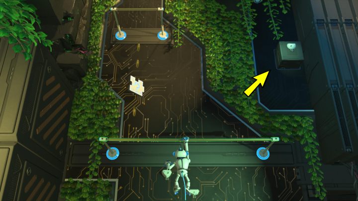 Wspinaj się po drążkach na górę i zgarnij 3 element układanki - Astros Playroom: Teraflopowe czubki - solucja, opis przejścia - Astros Playroom - poradnik do gry