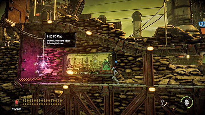 Rozpoczynamy przemarsz w prawo - Oddworld Soulstorm: Skradanie się w Overlook Tower, Slig Barracks - solucja - Oddworld Soulstorm - poradnik do gry