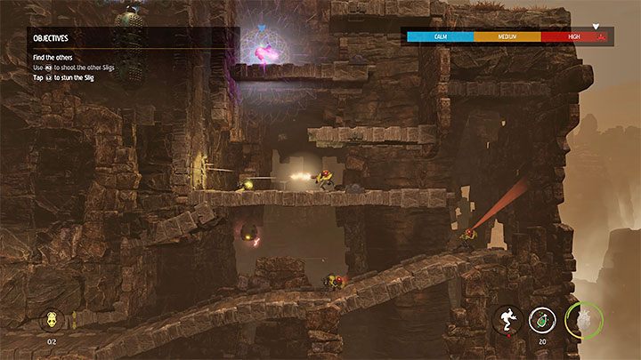 W kolejnym obszarze gra zaproponuje samouczek z używania zdolności opętanie (Possession) - Oddworld Soulstorm: Odnalezienie innych Mudokonów, The Ruins - solucja - Oddworld Soulstorm - poradnik do gry