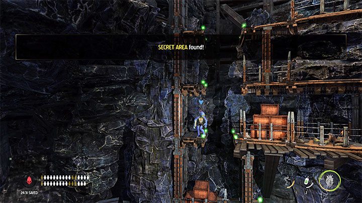 W okolicy tej jest też do odnalezienia sekretny obszar (Secret Area) z powyższego obrazka - Oddworld Soulstorm: Pozbycie się snajperów, Sorrow Valley - solucja - Oddworld Soulstorm - poradnik do gry