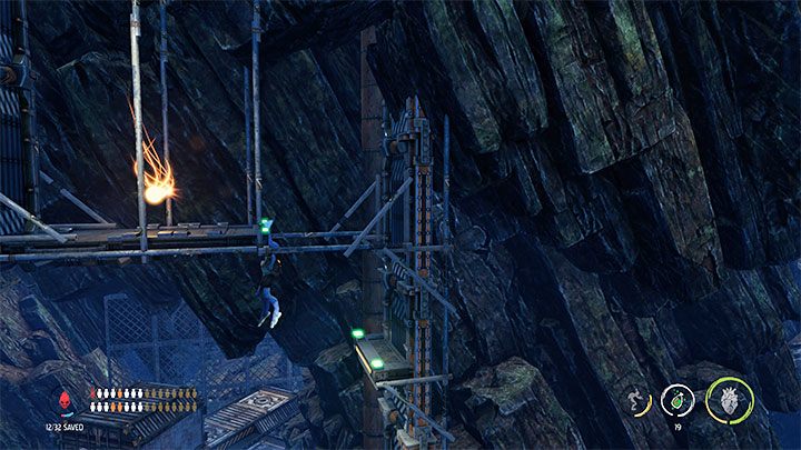 Po minięciu checkpointu udajemy się w pojedynkę w prawo - Oddworld Soulstorm: Ominięcie ochrony, Necrum - solucja, opis przejścia - Oddworld Soulstorm - poradnik do gry