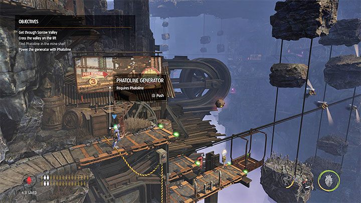 Wracamy na główną ścieżkę i wyruszamy w prawo - Oddworld Soulstorm: Przekroczenie doliny windą, Sorrow Valley - solucja - Oddworld Soulstorm - poradnik do gry