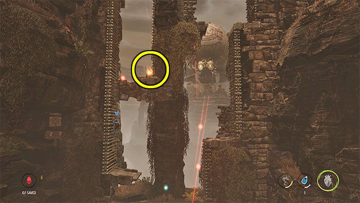 Sekret jest w tej samej lokacji ze snajperami i długimi drabinami, w której mogliśmy zdobyć Royal Jelly 2 - Oddworld Soulstorm: Etap 3 - wszystkie sekrety, lista - Oddworld Soulstorm - poradnik do gry