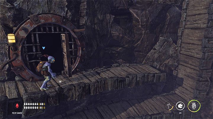 Sekret możemy odnaleźć niedługo po dotarciu do checkpointu z obrazka 1 - Oddworld Soulstorm: Etap 4 - wszystkie sekrety, lista - Oddworld Soulstorm - poradnik do gry