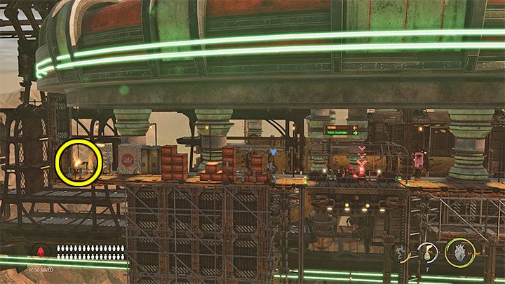 Ostatni sekret zdobywa się tuż przed zakończeniem etapu - Oddworld Soulstorm: Etap 6 - wszystkie sekrety, lista - Oddworld Soulstorm - poradnik do gry
