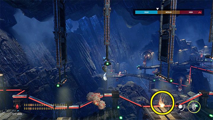 Sekret odnajduje się niedługo po otwarciu pierwszej bramy Moolah Gate i dotarciu do sekcji Power Station 1A - Oddworld Soulstorm: Etap 11 - wszystkie sekrety, lista - Oddworld Soulstorm - poradnik do gry