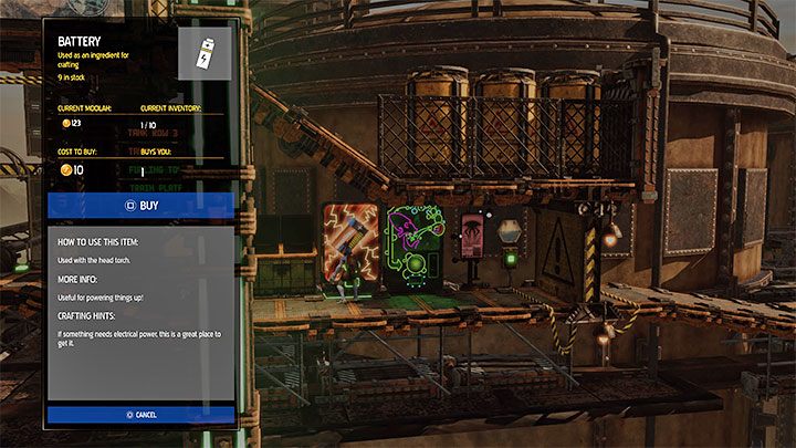Rzadkie materiały do craftingu możemy kupować w automatach (Vending Machines) i opcja ta staje się dostępna począwszy od etapu 6 (Phat Station) - Oddworld Soulstorm: Crafting - Oddworld Soulstorm - poradnik do gry