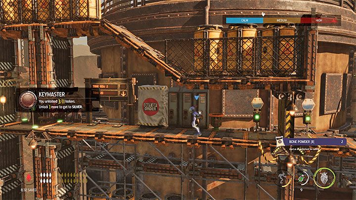 Do eksploracji strefy Tank Row 2 możemy przystąpić po tym jak po raz pierwszy skorzystamy z platformy (Cargo Car) podróżującej w głąb ekranu - Oddworld Soulstorm: Przeprawa przez Tank Row 2D, Phat Station - solucja - Oddworld Soulstorm - poradnik do gry